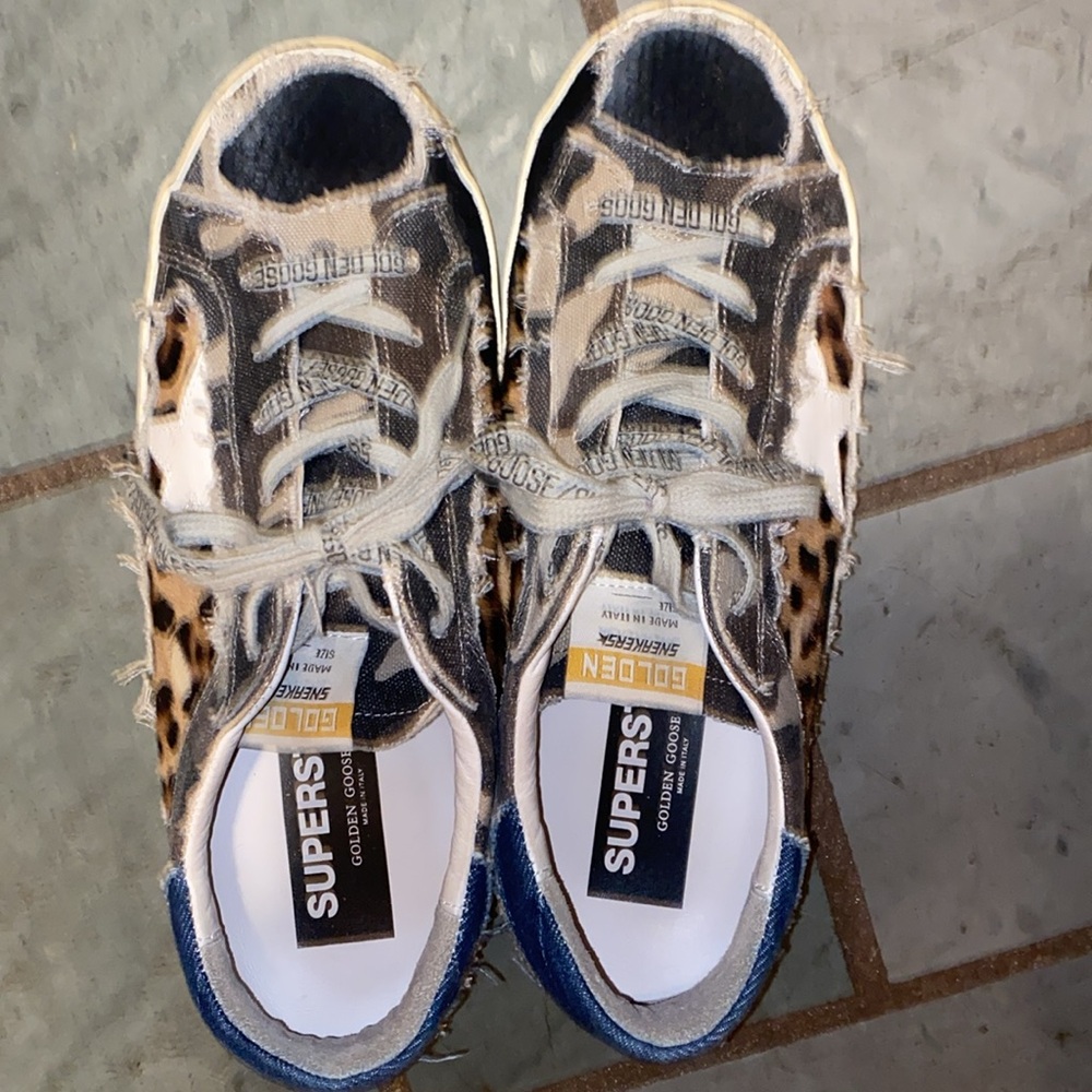 Authentic golden goose with cheetah print and they are numbered limited addition - Picture 4 of 7